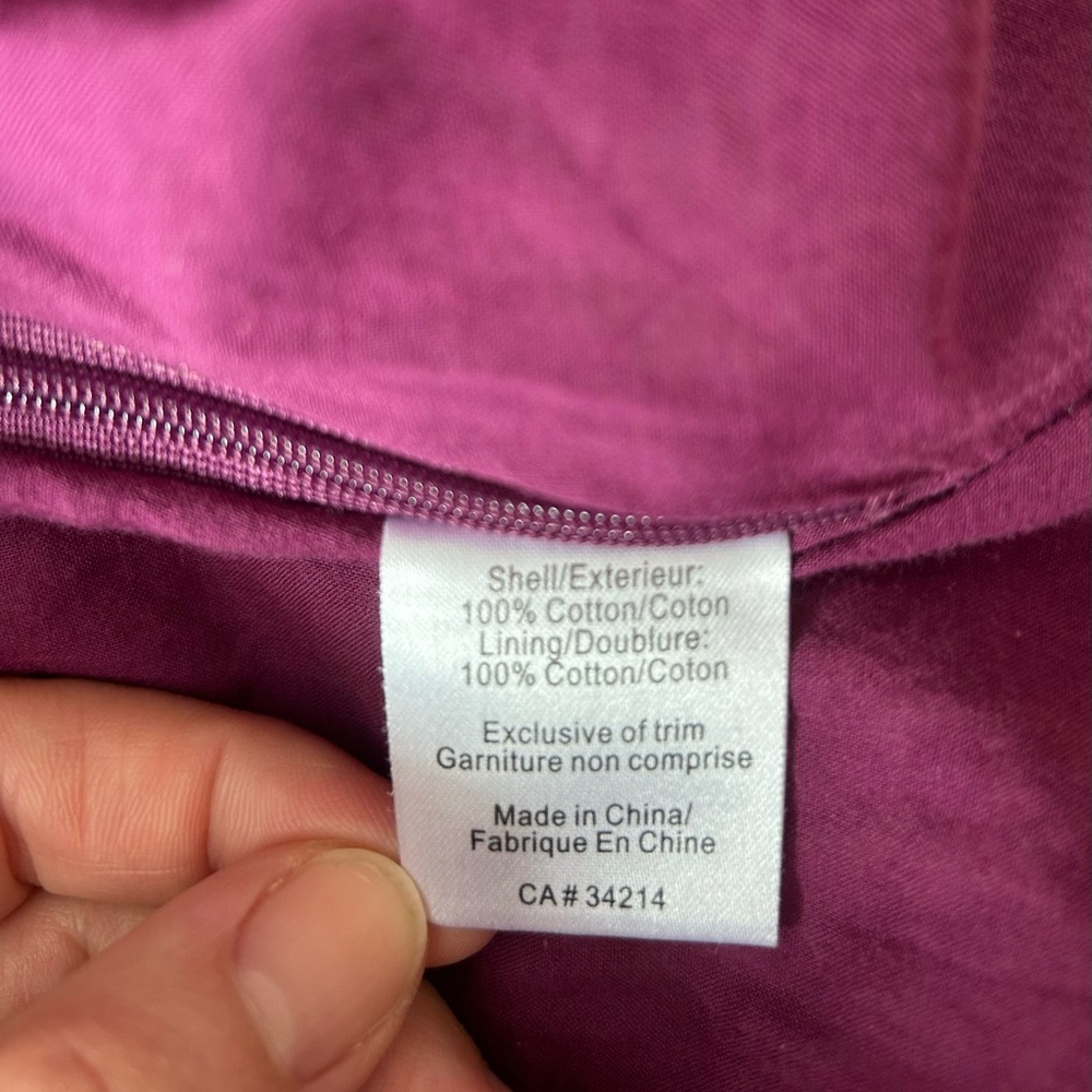 Purple  Buttoned Tank Top - Picture 4 of 5